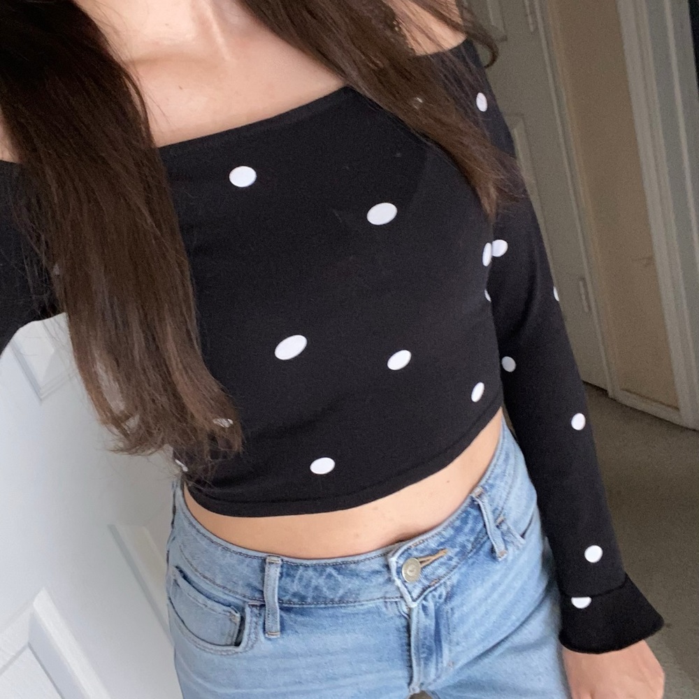 Off the shoulder crop top